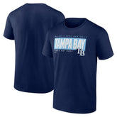 Navy Tampa Bay Rays Blocked Out T-Shirt