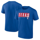 Royal Texas Rangers Blocked Out T-Shirt