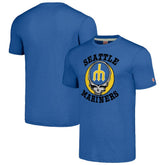 Royal Seattle Mariners Homage Grateful Dead Tri-Blend T-Shirt