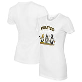 White Pittsburgh Pirates Tiny Turnip Women's Gnomes T-Shirt