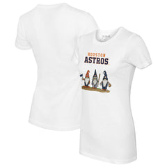 White Houston Astros Tiny Turnip Women's Gnomes T-Shirt