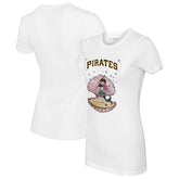 White Pittsburgh Pirates Tiny Turnip Women's Mermaid T-Shirt