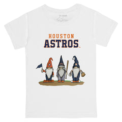 White Houston Astros Tiny Turnip Youth Gnomes T-Shirt