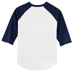 White/Navy Houston Astros Tiny Turnip Youth Monster Truck 3/4-Sleeve Raglan T-Shirt