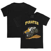 Black Pittsburgh Pirates Tiny Turnip Youth Monster Truck T-Shirt