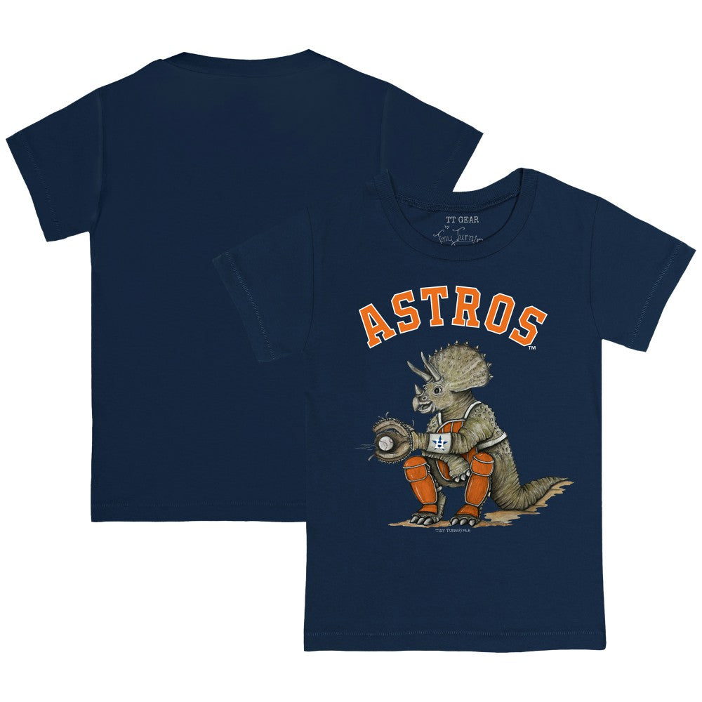 Navy Houston Astros Tiny Turnip Youth Triceratops T-Shirt