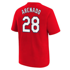 Red Nolan Arenado St. Louis Cardinals Nike Youth 2024 City Connect Name & Number T-Shirt