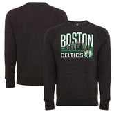 Boston Celtics Sportiqe Unisex Harmon Super Soft Tri-Blend Raglan Pullover Sweatshirt