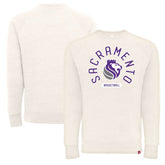 Sacramento Kings Sportiqe Unisex Harmon Super Soft Tri-Blend Raglan Pullover Sweatshirt