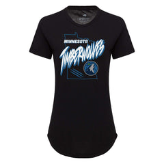 Minnesota Timberwolves Sportiqe Women's Phoebe Super Soft Tri-Blend T-Shirt