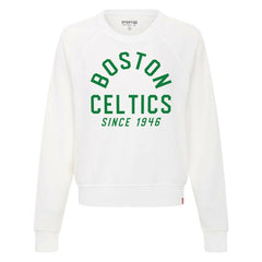 Boston Celtics Sportiqe Women's Ashlyn Super Soft Raglan Pullover Sweatshirt