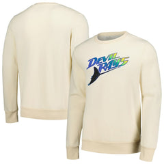 Oatmeal Tampa Bay Rays Majestic Threads Fleece Pullover Sweatshirt