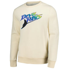Oatmeal Tampa Bay Rays Majestic Threads Fleece Pullover Sweatshirt