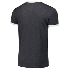 Black Florida Marlins Majestic Threads Ringer Tri-Blend T-Shirt