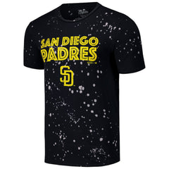 Black/White San Diego Padres Majestic Threads Splatter T-Shirt