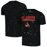 Black/White St. Louis Cardinals Majestic Threads Splatter T-Shirt