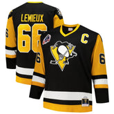 NHL Mario Lemieux Pittsburgh Penguins Mitchell & Ness Big & Tall 1991/92 Blue Line 2.0 Jersey