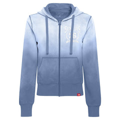 Philadelphia 76ers Sportiqe Women's Carli Sun Fade Full-Zip Hoodie
