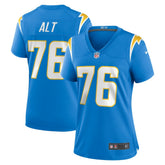Joe Alt Women's 2024 NFL Draft First Round Pick Player Game Jersey - Los Angeles Chargers Jerseys
