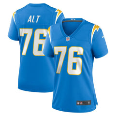 Joe Alt Women's 2024 NFL Draft First Round Pick Player Game Jersey - Los Angeles Chargers Jerseys