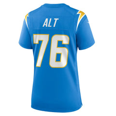 Joe Alt Women's 2024 NFL Draft First Round Pick Player Game Jersey - Los Angeles Chargers Jerseys