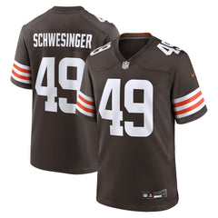 Carson Schwesinger 2025 NFL Draft Game Jersey - Cleveland Browns Jerseys
