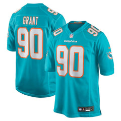 Kenneth Grant 2025 NFL Draft First Round Pick Game Jersey - Miami Dolphins Jerseys