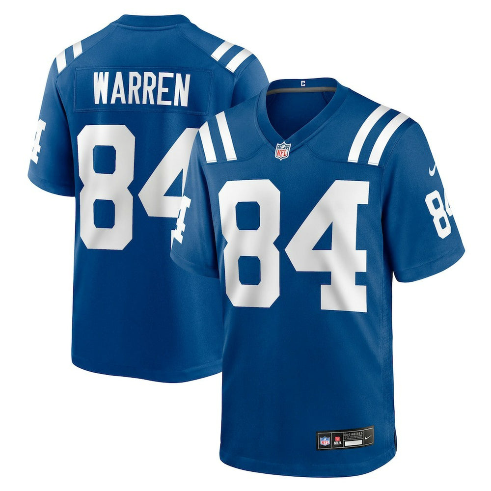 Tyler Warren 2025 NFL Draft First Round Pick Game Jersey - Indianapolis Colts Jerseys