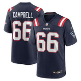 Will Campbell 2025 NFL Draft First Round Pick Game Jersey - New England Patriots Jerseys