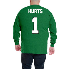 Jalen Hurts Big & Tall Thermal Waffle Long Sleeve T-Shirt - Philadelphia Eagles T-shirts