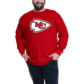 Patrick Mahomes Big & Tall Thermal Waffle Long Sleeve T-Shirt - Kansas City Chiefs T-shirts