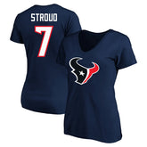 C.J. Stroud Women's Plus Size Fair Catch Name & Number Scoop Neck T-Shirt - Houston Texans T-shirts