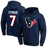 C.J. Stroud Big & Tall Name & Number Fleece Pullover Hoodie - Houston Texans Hoodies