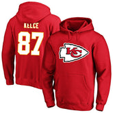 Travis Kelce Big & Tall Name & Number Fleece Pullover Hoodie - Kansas City Chiefs Hoodies