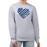 Heather Gray Toronto Blue Jays G-III 4Her by Carl Banks Women's Heart Logo Fleece Pullover Sweatshirt