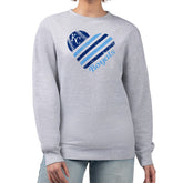 Heather Gray Kansas City Royals G-III 4Her by Carl Banks Women's Heart Logo Fleece Pullover Sweatshirt