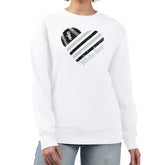White Chicago White Sox G-III 4Her by Carl Banks Women's Heart Logo Fleece Pullover Sweatshirt