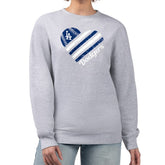 Heather Gray Los Angeles Dodgers G-III 4Her by Carl Banks Women's Heart Logo Fleece Pullover Sweatshirt