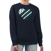Navy Seattle Mariners G-III 4Her by Carl Banks Women's Heart Logo Fleece Pullover Sweatshirt