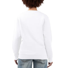 White Chicago Cubs G-III 4Her by Carl Banks Women's Team Logo Fleece Pullover Sweatshirt