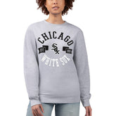 Heather Gray Chicago White Sox G-III 4Her by Carl Banks Women's Team Logo Fleece Pullover Sweatshirt
