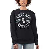 Black Chicago White Sox G-III 4Her by Carl Banks Women's Team Logo Fleece Pullover Sweatshirt
