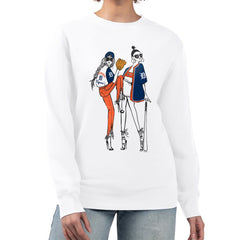 White Detroit Tigers G-III 4Her by Carl Banks Women's Baseball Girls Fleece Pullover Sweatshirt