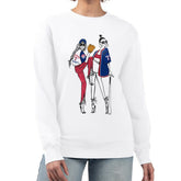 White Texas Rangers G-III 4Her by Carl Banks Women's Baseball Girls Fleece Pullover Sweatshirt