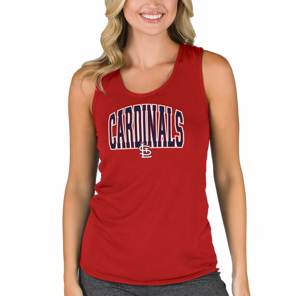 Red St. Louis Cardinals Concepts Sport Women's Marathon Racerback Tank Top
