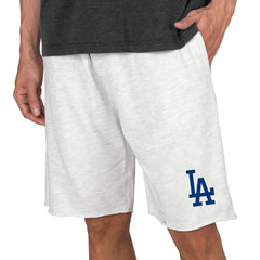 Oatmeal Los Angeles Dodgers Concepts Sport Mainstream Terry Tri-Blend Shorts