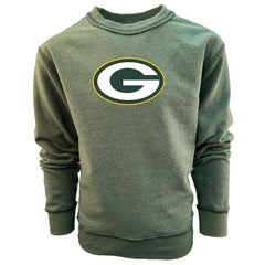 Wes & Willy Youth Reversible Fleece Pullover Sweatshirt - Green Bay Packers Pullover