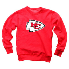 Wes & Willy Youth Reversible Fleece Pullover Sweatshirt - Kansas City Chiefs Pullover