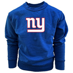 Wes & Willy Youth Reversible Fleece Pullover Sweatshirt - New York Giants Pullover