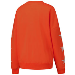 Gameday Couture Women's Rhinestone Star Sleeve Settle the Score Oversized Pullover Sweatshirt - Cleveland Browns Pullover